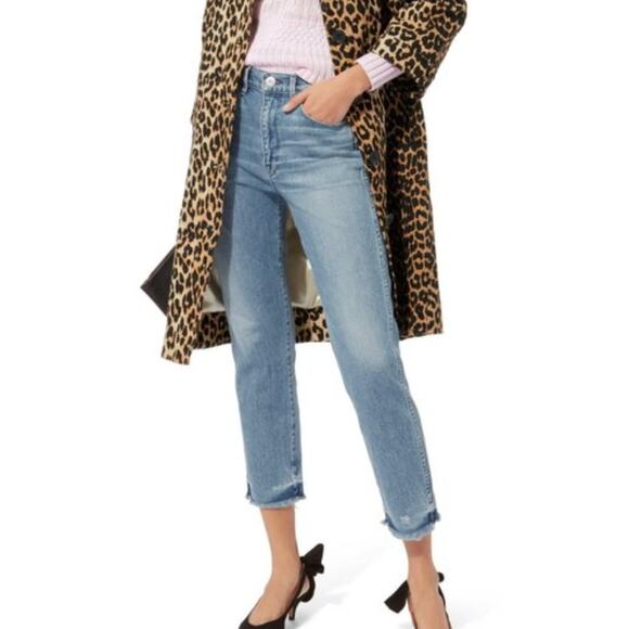 New Anthropologie 3X1 Made USA Straight Leg Raw Hem Edge Jean Women's Capsule - Picture 1 of 12